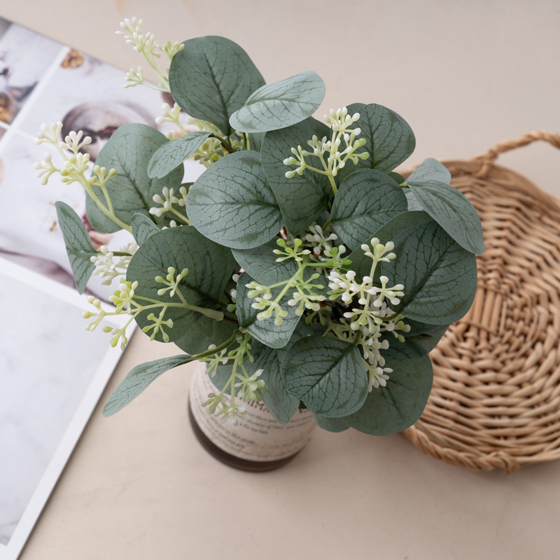 MW14502 biljka umjetnog cvijeća Zeleni buket vruće prodaje vjenčani središnji dijelovi