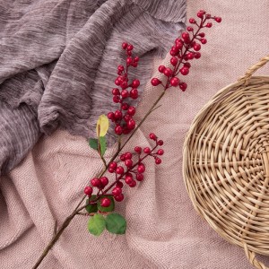 MW25703 ផ្កាសិប្បនិម្មិត Berry Christmas berries គុណភាពខ្ពស់ មជ្ឈមណ្ឌលអាពាហ៍ពិពាហ៍