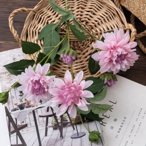 DY1-3210C Artificial Flower Dahlia Hot Selling Decorative Flowers and Plants