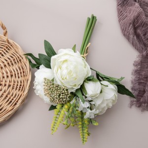 DY1-3296 Buchet de flori artificiale Bujor Decor popular pentru nunta de gradina