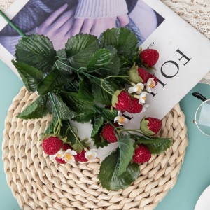 DY1-3610 인공 꽃 식물 딸기 현실적인 파티 장식