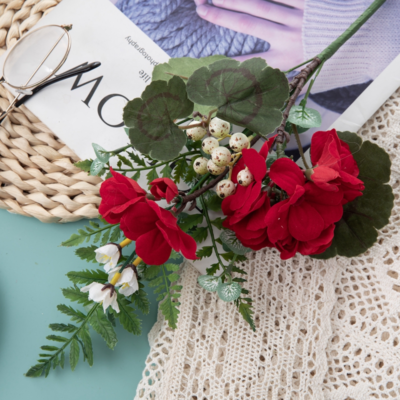 DY1-3615 Букет штучних квітів Crabapple оптом подарунок до Дня святого Валентина