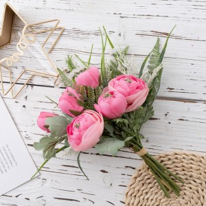 DY1-3619 Ramo de flores artificiales Ranunculus Centros de mesa de boda de alta calidade