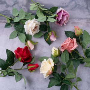 CL03512 Dirbtinių gėlių rožės karštai parduodamos vestuvių dekoracijos vestuvių centrinės detalės