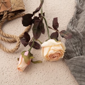 DY1-4377 Künstliche Blume Rose Fabrik Direktverkauf Garten Hochzeitsdekoration