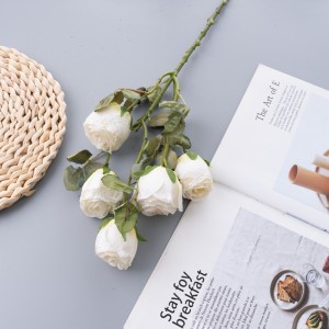 DY1-4480A Fleur artificielle Rose Fleurs en soie populaires