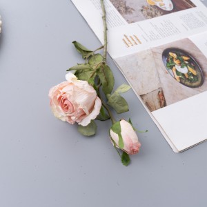 DY1-4515 Rosa de flores artificiales Fondo de parede de flores de alta calidade
