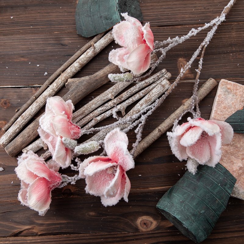 DY1-4572 Sztuczny kwiat magnolii Popularny materiał ślubny