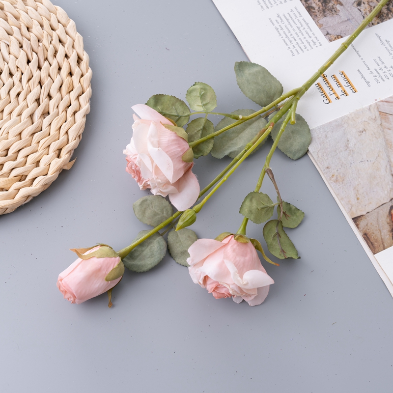 Rose artificielle DY1-5115, fleurs et plantes décoratives de haute qualité
