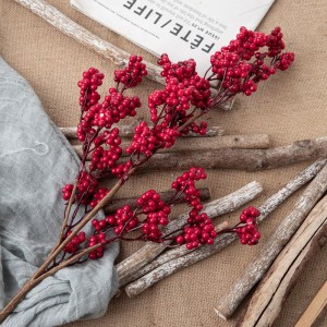 DY1-5472A Sztuczne jagody kwiatowe Jagody świąteczne Realistyczne dekoracje świąteczne