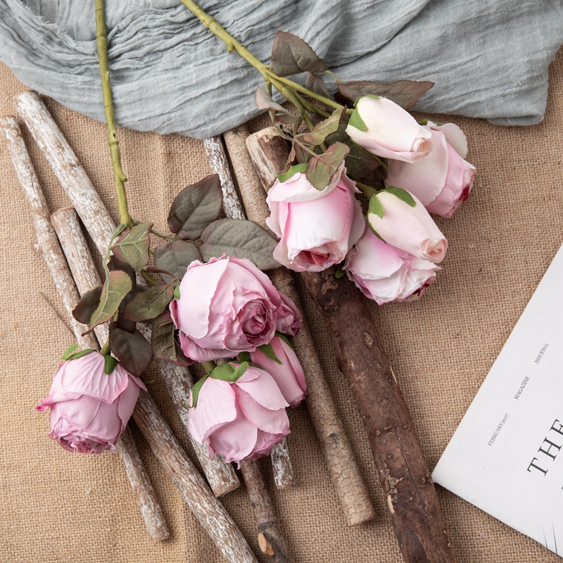 Rose artificielle DY1-5520, décoration de jardin et de mariage, offre spéciale