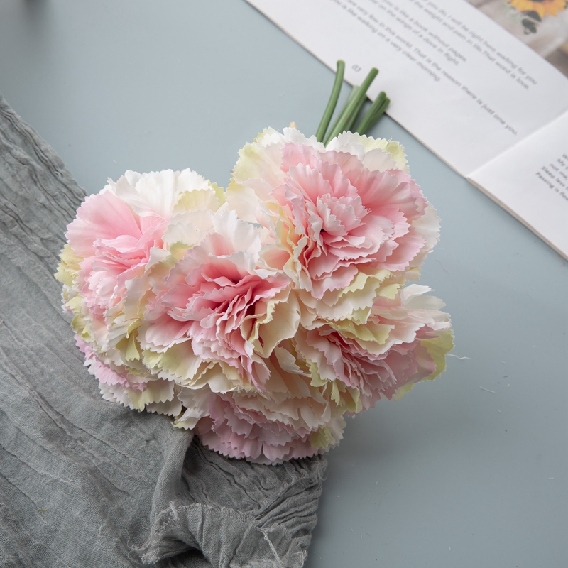 DY1-5656 Sejambak Bunga Tiruan Carnation Hiasan Perkahwinan Taman Murah