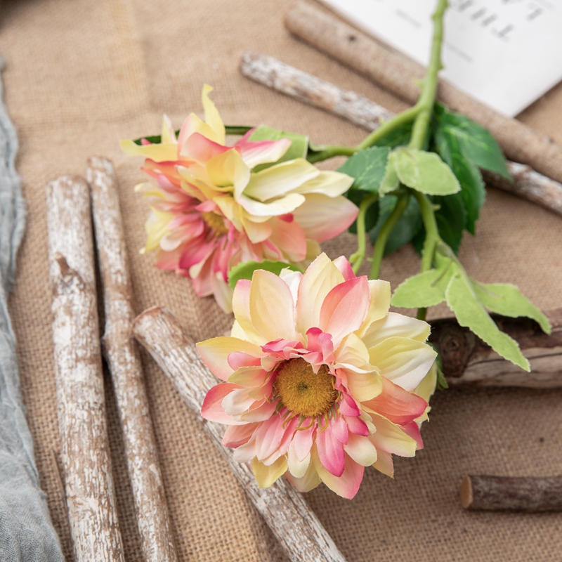 DY1-5716 fleur artificielle chrysanthème vente directe d'usine fleurs en soie