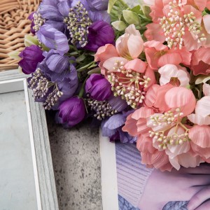 CL66507 Ramo de flores artificiales Camelia Venta caliente suministros de boda