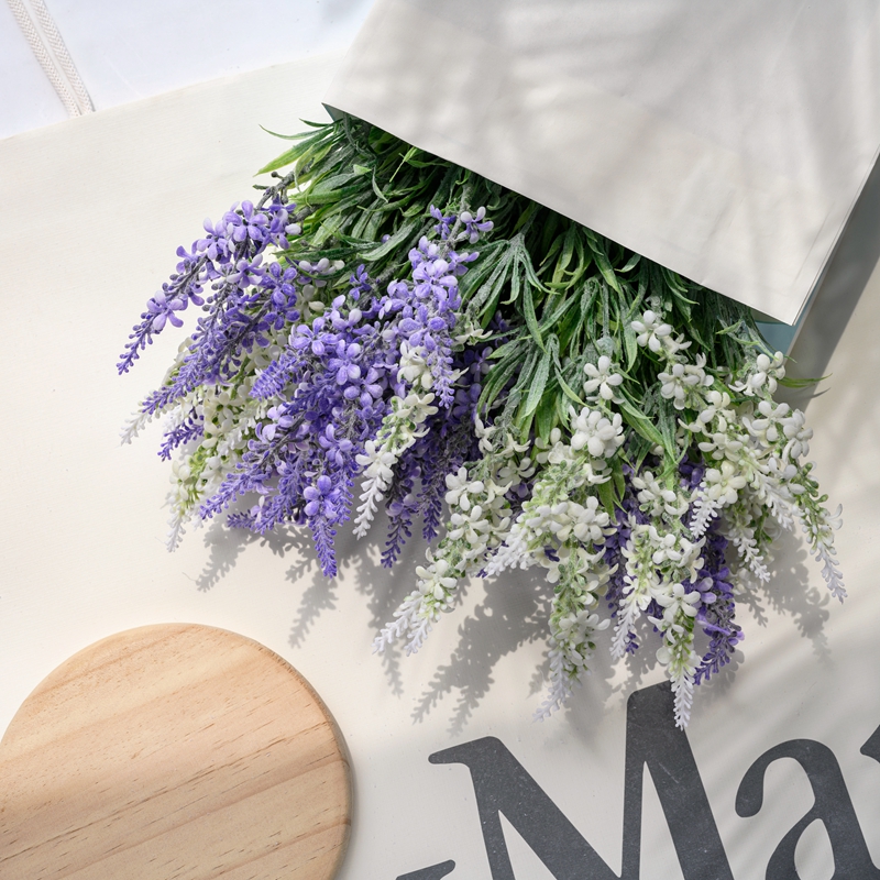 MW56669 Artificialis Flos Bouquet Lavender Hot Selling Garden Wedding Decoration