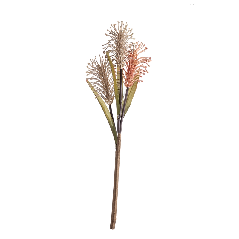 CL66512 plante de fleur artificielle 3 têtes de Melaleuca fleur décorative de vente chaude
