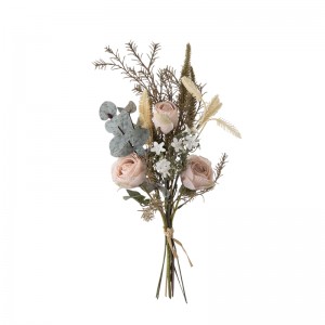 DY1-6370 Yapay Çiçek Buketi Gül Toptan İpek Çiçek