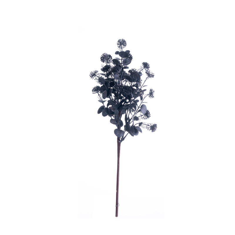 CL11529 פרח מלאכותי צמח אקליפטוס סיטונאי פרח קיר רקע קישוט חג המולד