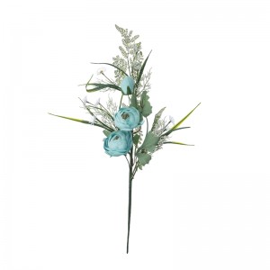 DY1-3614 ดอกไม้ประดิษฐ์ Ranunculus ฉากหลังผนังดอกไม้ยอดนิยม