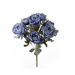 DY1-4539 Букет от изкуствени цветя Роза Висококачествени сватбени централни елементи