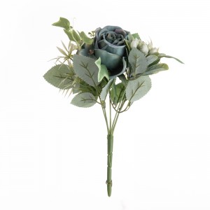 MW55705 Букет от изкуствени цветя Роза Нов дизайн Копринени цветя