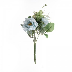 MW55710 זר פרחים מלאכותי ורד קישוט חתונה ריאליסטי