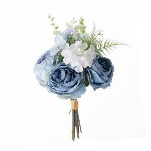 MW55742 Kunstig blomsterbuket Rose Populære bryllup centerpieces