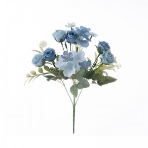 MW55743 mākslīgo ziedu pušķis ar rožu Reālistisks kāzu dekors