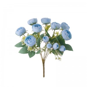 MW31505 Ramo de flores artificiales Camelia suministro barato para bodas decoración de bodas