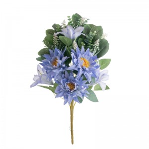 CL81505 ხელოვნური ყვავილების თაიგული შროშანა ახალი დიზაინის დეკორატიული ყვავილი