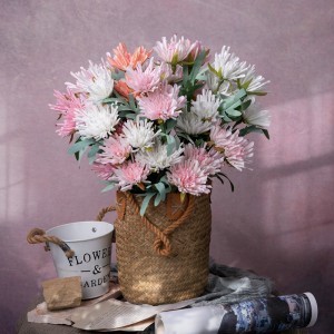 MW60011 Real Touch Artificial Flower Crab Claw Chrysanthemum For Room Decoration