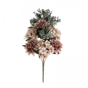 CL04506 Ramo de flores artificiales Dalia Suministro vendedor caliente de la boda