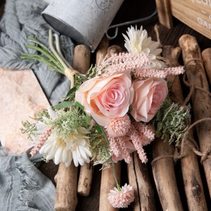 CF01201 Bouquet di crisantemi artificiali di rosa di tarassaco Bouquet da sposa di novu design Fiori di seta