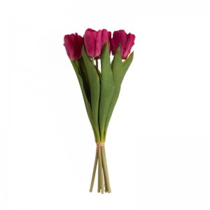 MW59602 Bouquet flè atifisyèl Tulip faktori Vann dirèk dekorasyon fèt