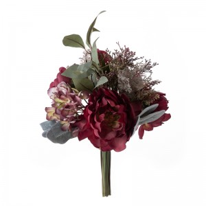 DY1-3833 Bouquet di fiori artificiali Peonia Fiore decorativo popolare
