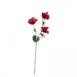 CL59503 ხელოვნური ყვავილის ყაყაჩო პოპულარული დეკორატიული ყვავილები და მცენარეები