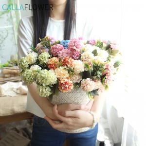 MW55502 En-gros Guangzhou, bile din plastic, buchet de crizanteme, tulpină de flori artificiale, decor cadou