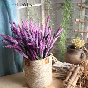 MW21802 Artificial Flower Wholesale PE Lavender Flowers Spray Bulk Wedding Decor