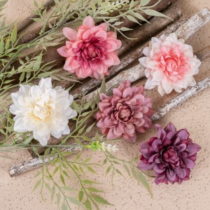 MW07304 Cabeza de flor de Dalia Artificial, decoraciones florales de seda, guirnalda, accesorios de corona DIY para decoración de fiesta en casa de boda