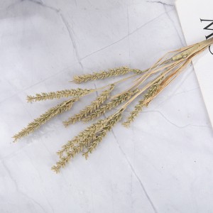 МВ89003 Вештачка пластична грана пшенице, укупна дужина 49 цм за кућну свадбену декорацију