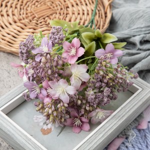 CL66505 Bouquet de fleurs artificielles fleurs de cerisier fournitures de mariage populaires