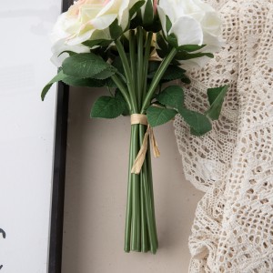 DY1-2564 Bouquet de fleurs artificielles roses centres de table de mariage réalistes