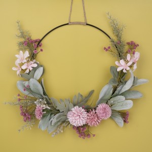 CF01062 Artificial Flower wreath Ball Chrysanthemum Leaves Realistic Wedding Supplies