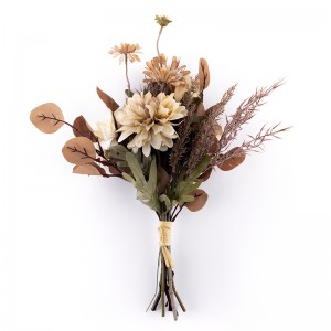 CF01005 Kunstig efterårsbuket Nyt design dekorative blomster og planter Silkeblomster