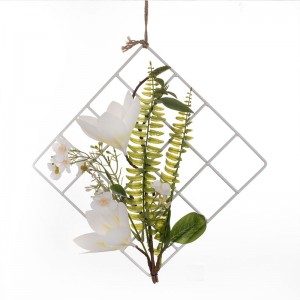 CF01019 Umělá květinová mřížka nástěnná závěsná orchidej Kapradina Realistický dárek ke Dni matek