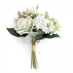 CF01077 Buket umjetnog cvijeća ruža hortenzija Novi dizajn pribor za vjenčanje