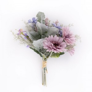 CF01094 Buchet de flori artificiale Gerbera crizantemă Frezie Cadou cu ridicata de Ziua Îndrăgostiților