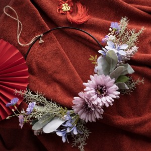 CF01095 Yapay Çiçek çelenk Gerbera Yaprakları Yüksek Kaliteli sevgililer Günü hediyesi