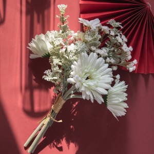CF01105 זר פרחים מלאכותיים גרברה בר חרצית ג'יפסופילה עיצוב חדש פרח קיר רקע