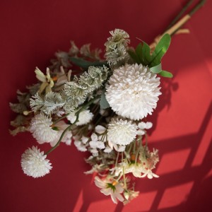 CF01107 Flos artificialis Bouquet Ball Chrysanthemum Donum Matris Lupum